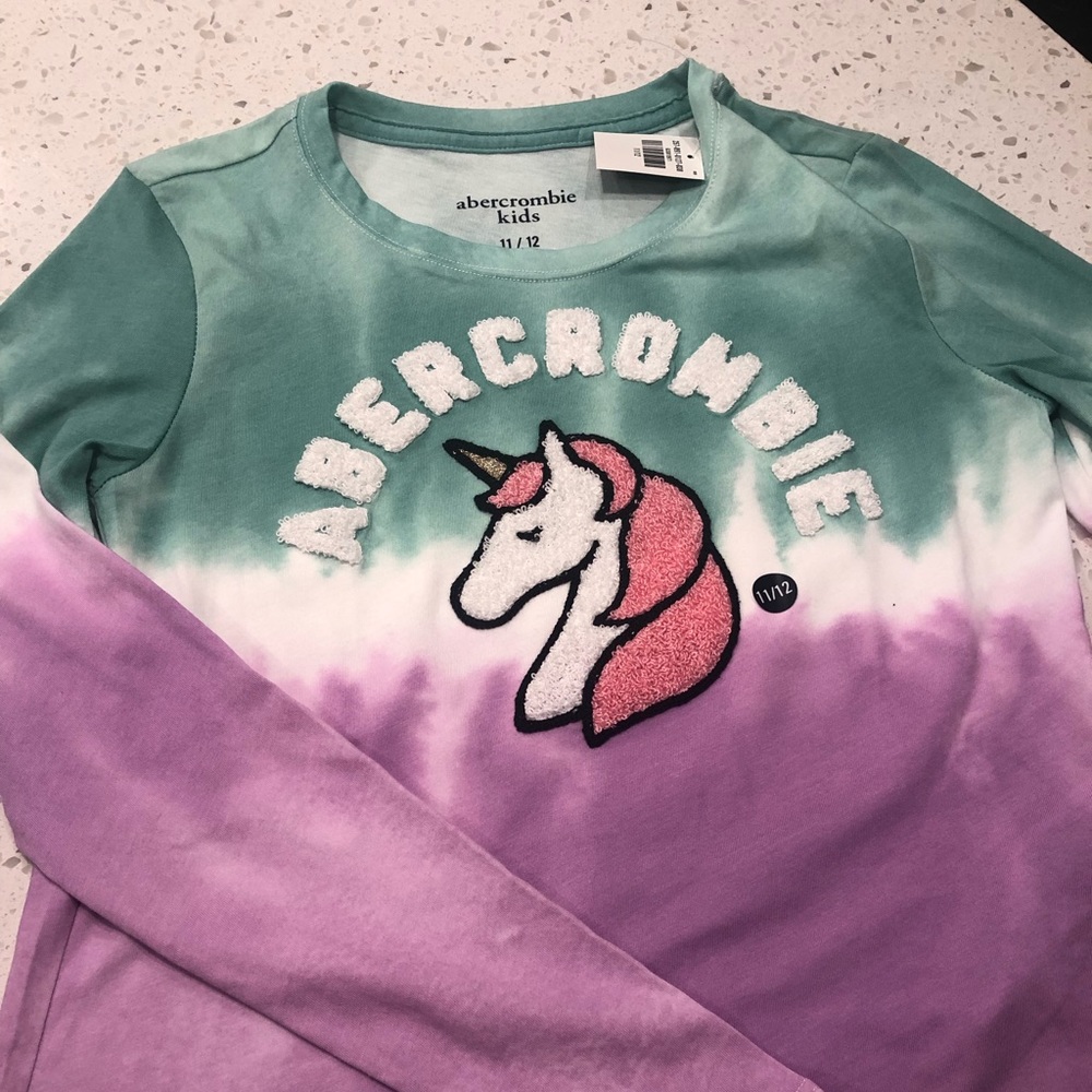 Abercrombie girls long sleeve shirt NWT